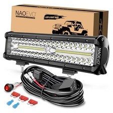 12 Inch LED Light Bar, 300W 30000LM LED Offroad/Driving/Fog Lights with White