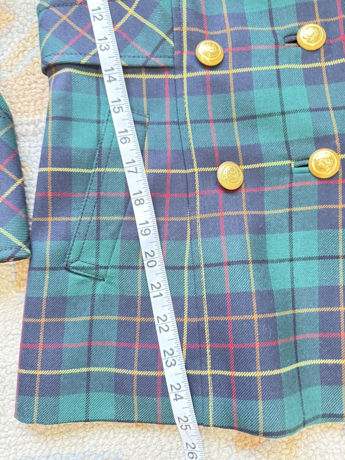 Pendleton Blazer Size 4 Double Breasted Jacket 10… - image 5