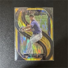 2025 Panini Select Baseball – Premier Level Gold Prizm /10 (#159) Brody Brecht
