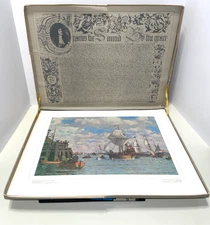 Historical Paintings Hudson's Bay Company Vtg 1970 14 Prints 16x20 Portfolio *