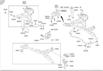 554773a500 55477-3a500 Engine Mounting and Transmission Mount Hyundai Trajet New