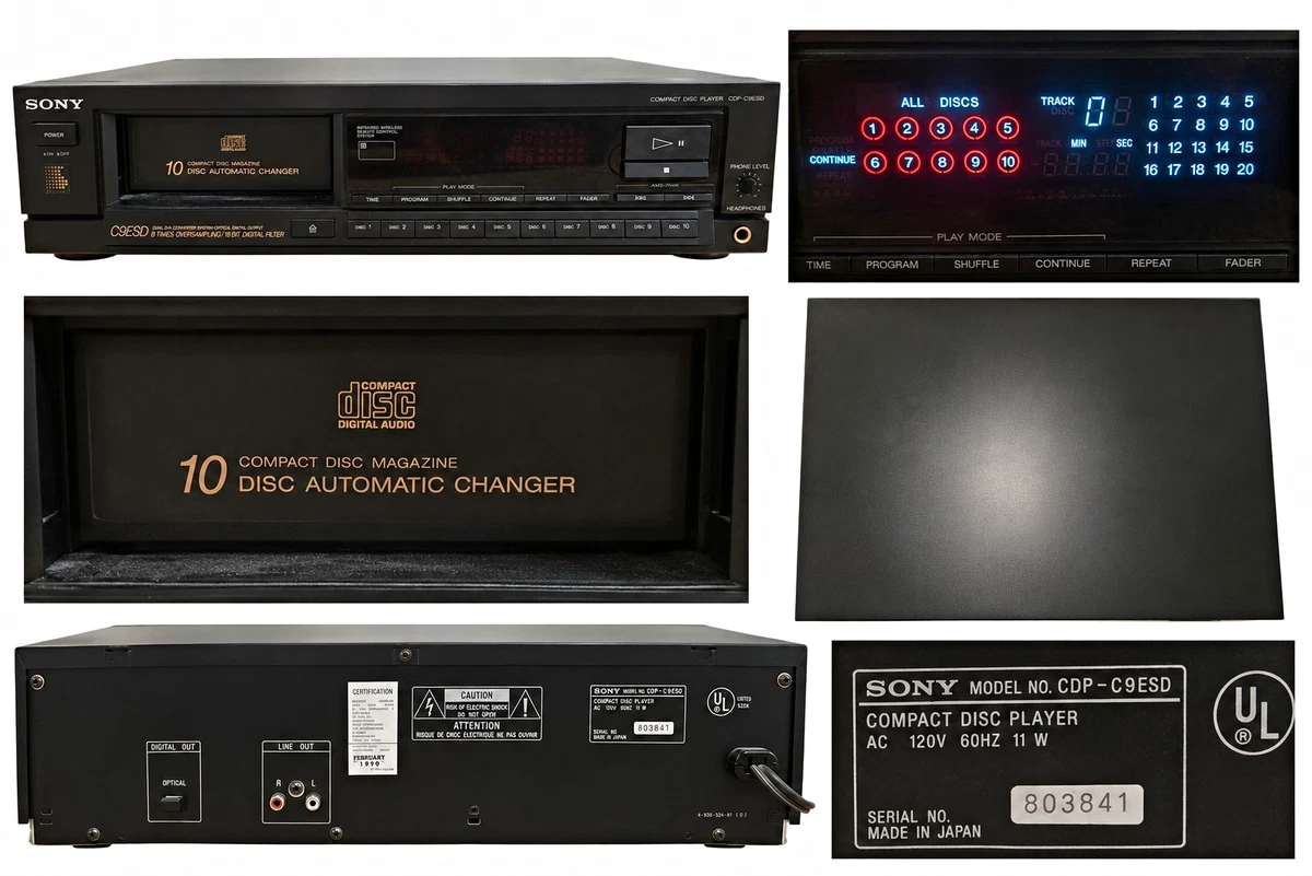 25+ Sony 10-14 CD Changer Capacity Home Audio CD Players