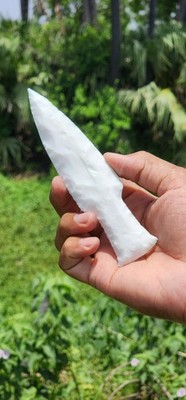 White Jade Sword Glass Arrow Heads Handmade Arrow Heads Handmade Crafted Crystal