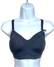 NWT DKNY Women's L Smooth Essentials Support Bralette DK7747 Black