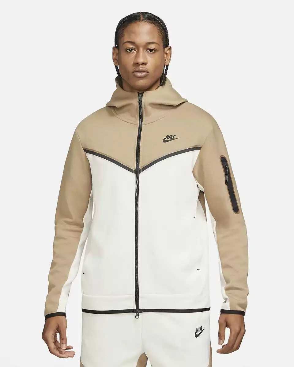 NIKE TECH FLEECE WINDRUNNER MEN'S HOODIE SANDALWOOD (CU4489 208) VARIOUS  SIZES