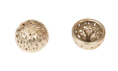 Set of 4 Metal Dome Round Buttons with Sewing Stem mm.18 x 18 x 15 