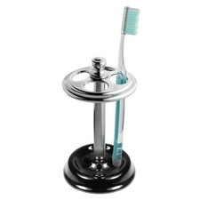 Interdesign York Toilet Brush Stand black/chrome