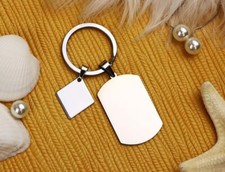 Customized Silver Color Key Ring Personalized Keychain Photo Keychains for Gift
