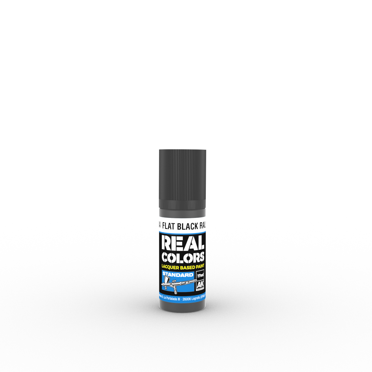 Flat Black RAL 9005 17ml - Real Color RC804 - AK Interactive