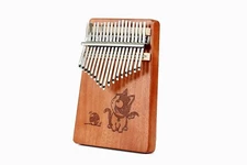 17 Keys Kalimba Thumb Piano Portable Mahogany Finger Piano Mini Mbira Keyboard