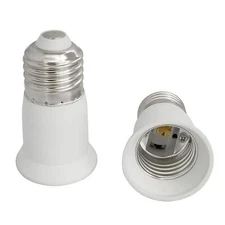 E26 To E27 Light Socket Extender 2pcs 66mm E26 To E27 Lamp Bulb Extension Screw 