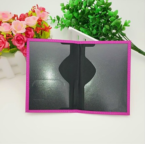 LEATHER PASSPORT HOLDER COVER WALLET TRAVEL CASE EMBLEM GOLD - Picture 3 of 16