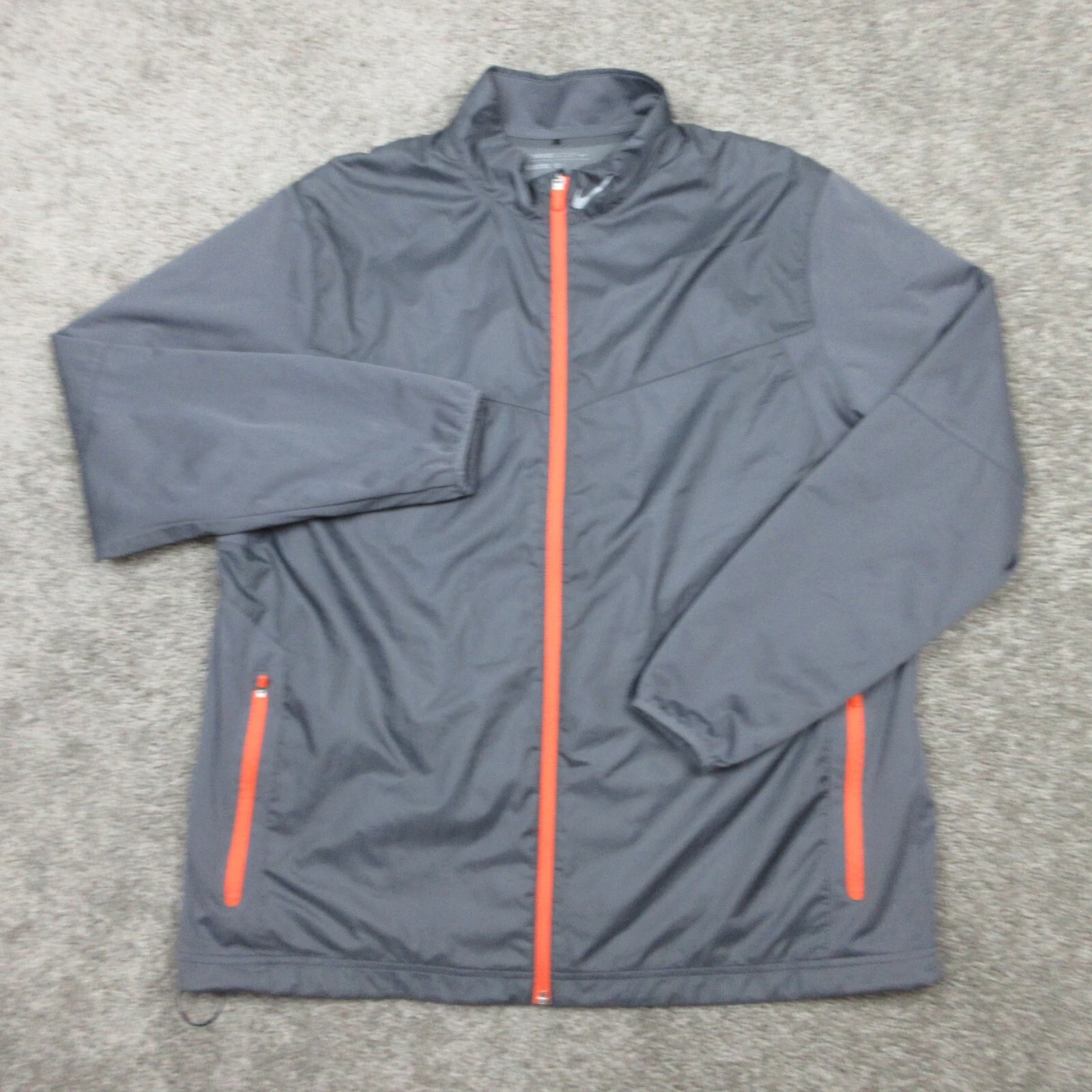 Nike Jacket Mens Exta Large Gray Golf Shield Windbreaker Performance Lightweight