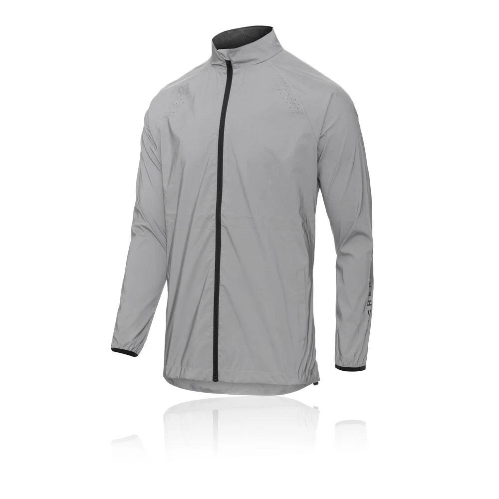 Grey reflective running clearance jacket