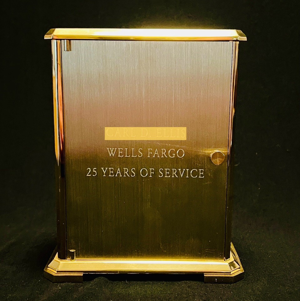 Vintage Chelsea Embassy Solid Brass Mantle Desk Shelf Clock Quartz eBay