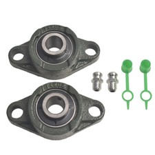 2pcs UCFL203 Flanged Pillow Block Bearing 5/8" Bore Mounted Solid Base