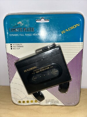 Radion Cassette Player with Headphones Battery Operated