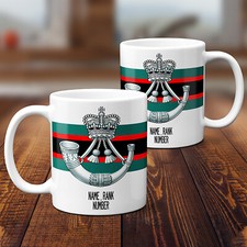 Image of Personalised The Rifles Mug British Military Cup Army Offical Badge Gift MM72