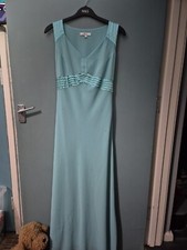 Klass Size 14 Blue Sleeveless Maxi Long Evening Dress (125/109/v)