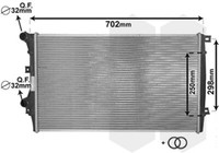 Van Wezel WasserküHler MotorküHler KüHlrippen GelöTet FüR Vw Golf Vi 5K1 1.4 Tsi