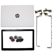New for HP 15-BS 15-BW 15T-BR 15Q-BU LCD Back Cover Front Bezel Hinges White