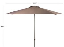 Safavieh Hurst 9 Ft Push Up Umbrella, Reduced Price 2172711233 PAT8002E