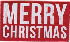 PBK Wood Mounted Rubber Stamp - Merry Christmas 30208