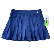 Prince Girls Tennis Match Pleated Skort Wicking Fabric Size Medium Navy Blue