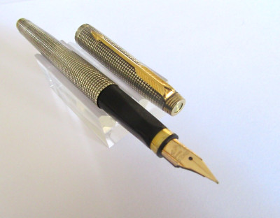 Stylo Plume Parker 75 En Argent Massif - Modèle Vendôme Q286, Occasion En Bon état