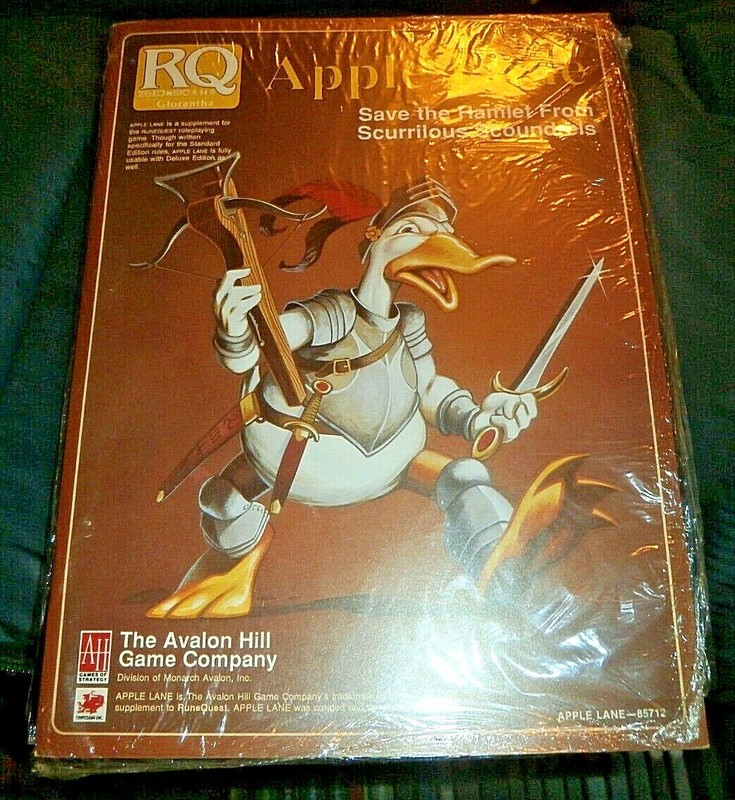 Avalon Hill AH 1998 : RuneQuest supplement - APPLE LANE - Save the Hamlet NEW 