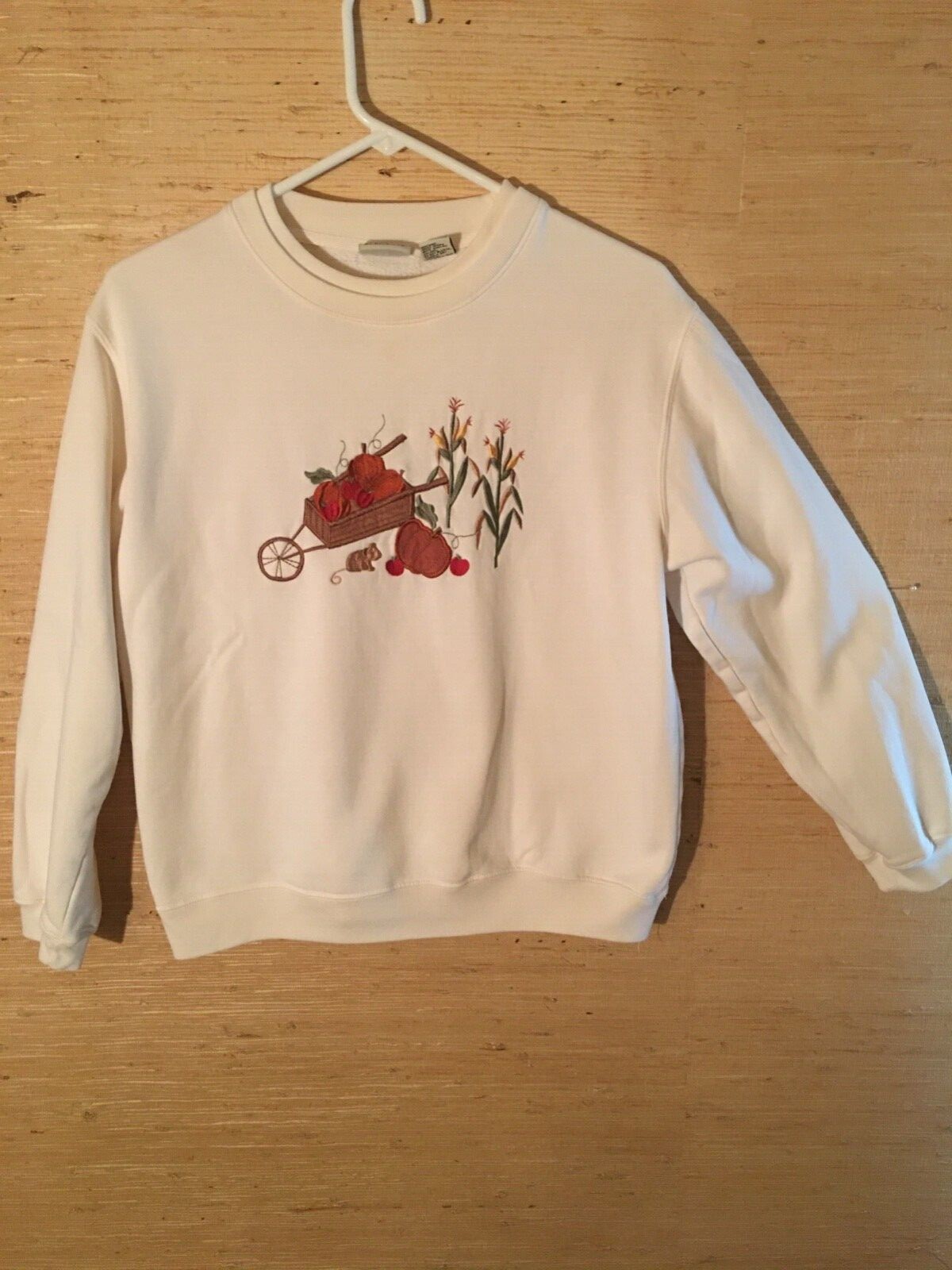 Womens Classic Elements Fall Scene Embroidered Ap… - image 1