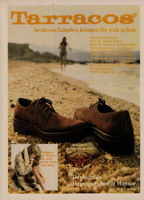 3w20282/ Alte Reklame von 1970   TARRACOS   In diesen Schuhen können Sie...