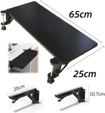 Arm Rest Folding Drop-leaf Tray Study Desk Extender Clamp on Keyboard Drawer