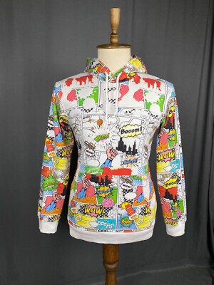 Comme Des Garcons Comic Men's White Hoodie Sweater Size M | eBay