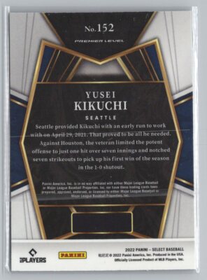2022 Panini Select #152 Yusei Kikuchi | eBay