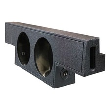 QPOWER QBOMB DUAL 12  VENTED EMPTY WOOFER ENCLOSURE FOR CHEVY GMC CREW CAB 04-06