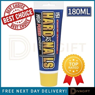 151 GRAB ADHESIVE GLUE HARD AS NAILS EXTERIOR INTERIOR HIGH STRENGTH NO MORE NAILS