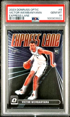 PSA 10 Victor Wembanyama 2023-24 Donruss Optic Express Lane #8 