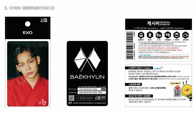 EXO OBSESSION SMTOWN OFFICIAL GOODS CASHBEE TRANSPORTATION CARD