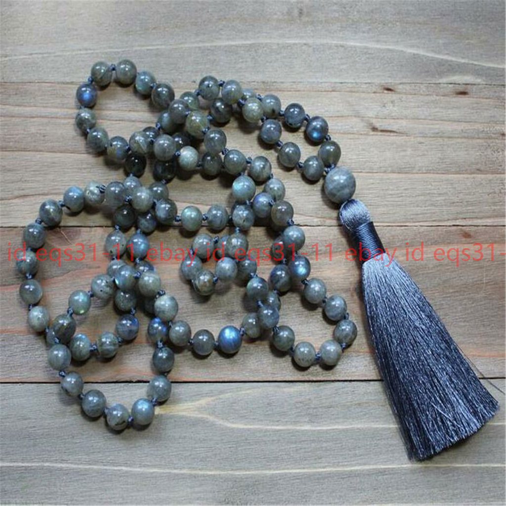 Mala In Labradorite Con 108 Grani - Gioielli In Pietra Naturale - Foto 7