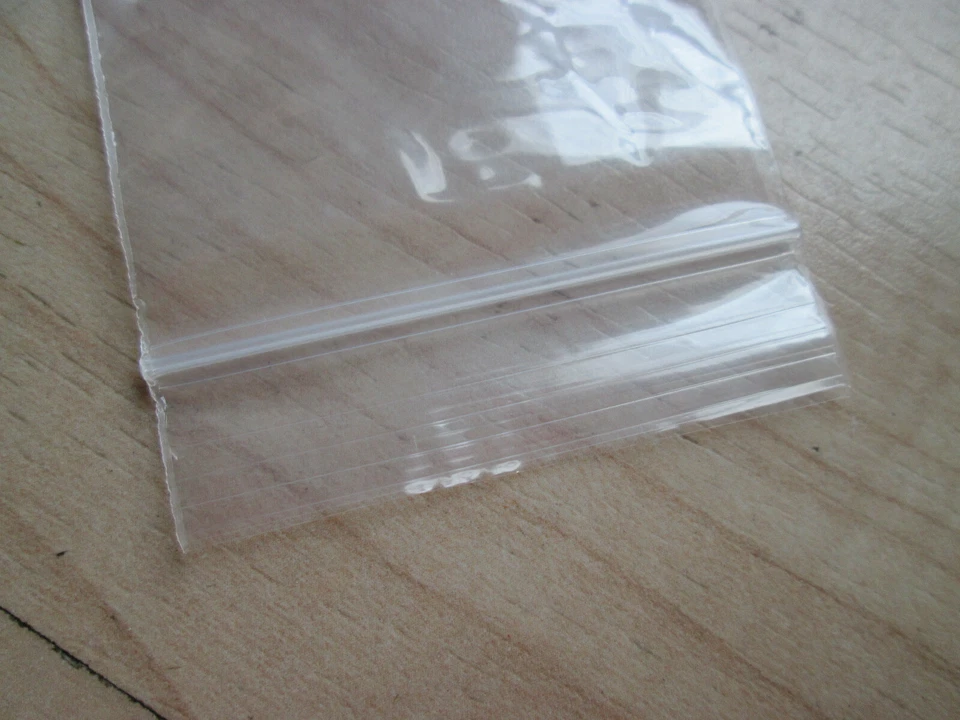 500 Zipper Seal Bags 2" x 3" 2x3 Clear 2mil Reclosable Zipper Bag #H20DA - Image 2 of 4