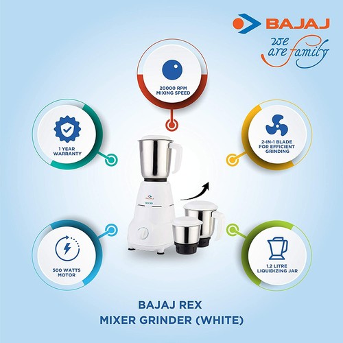 bajaj gx 1 mixer grinder price