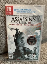 ASSASSINS CREED 3 Code NSW - Nintendo Switch Brand New Sealed