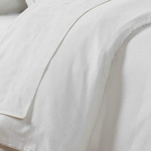 Portico SLOANE SQUARE CLOUD DANCER CREAM KING Duvet Set ORGANIC COTTON - Picture 3 of 6