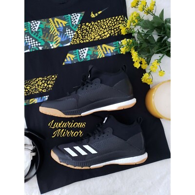 Adidas Boost Crazyflight X 3 Mid Core Black Gum Mens Shoes D97823 Sz 12.5 NWOB Adidas Boost Crazyflight X 3 Mid Core Black Gum Mens Shoes  main image 4