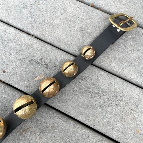 Antikes Messing Schlitten Glocken Pferdegeschirr mit 15 abgestuften Glocken, # 1 - #15 - Bild 9 von 17