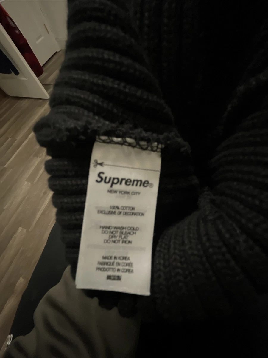 Supreme Overdyed Patch Beanie Cap Black FW22 Supreme New York 2022 Brand New