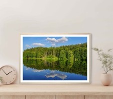 Nature Surrounding Beuerbacher Sea Poster Premium Quality Choose your Size