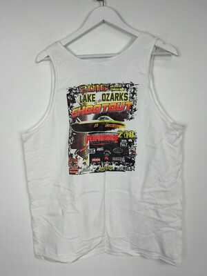 Lake Ozarks Shootout 2016 Performance Boat Center Tank Top Men Large L Shirt
