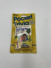 Vintage 1984 Hoyle Pocket Trivia Game Television Vintage Card Game Nib